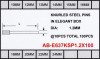 akcesoria zegarmistrzowskie -> Komplet kołków do bransolet D.637KSP-1.2